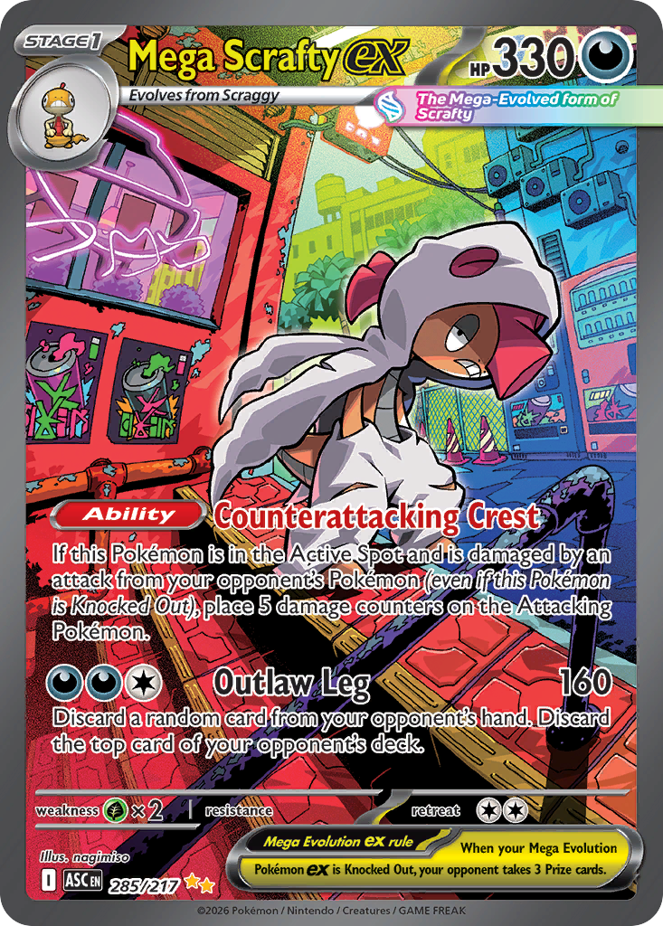 Mega Scrafty ex (Ascended Heroes) 285