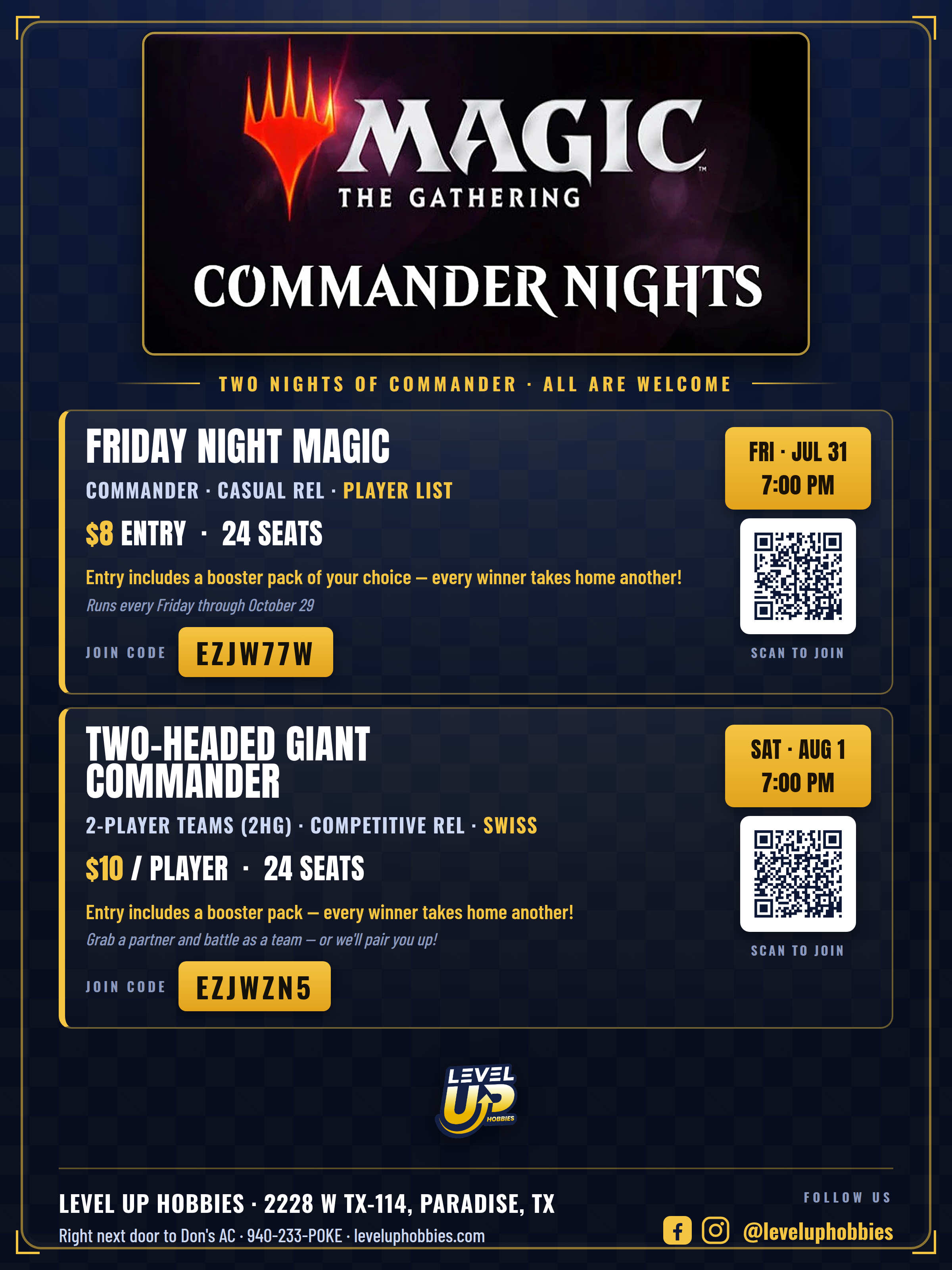 MTG Commander FNM Event