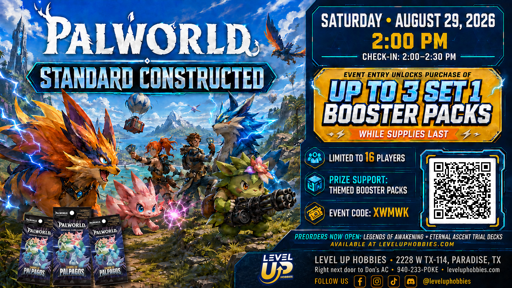 Palworld Weekly Tournament "Unsanctioned" till Oct 3rd