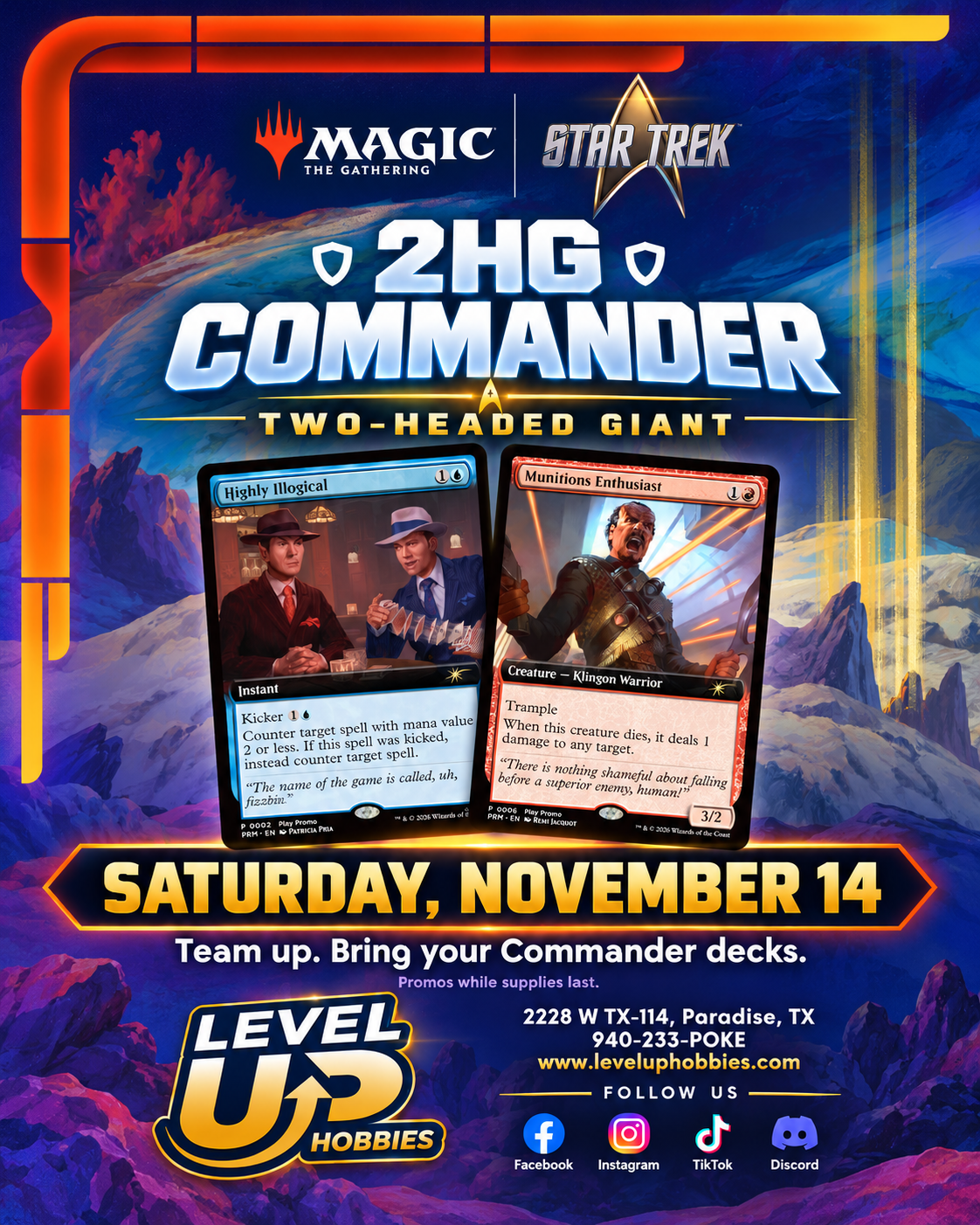 MTG Two-Headed Giant Commander - November 14