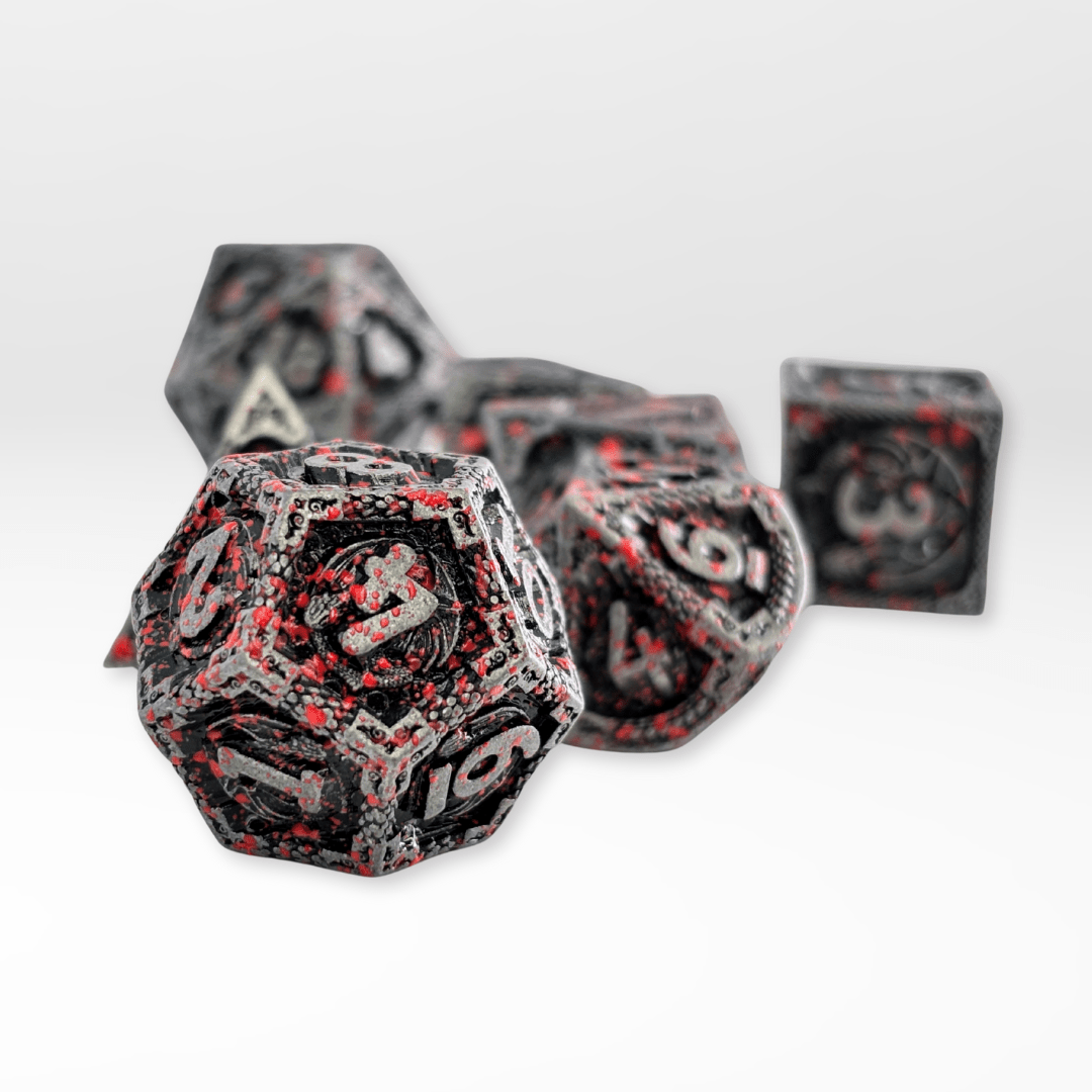 Nerd Gear 7pc Dice Set - Blood Dragon - Solid
