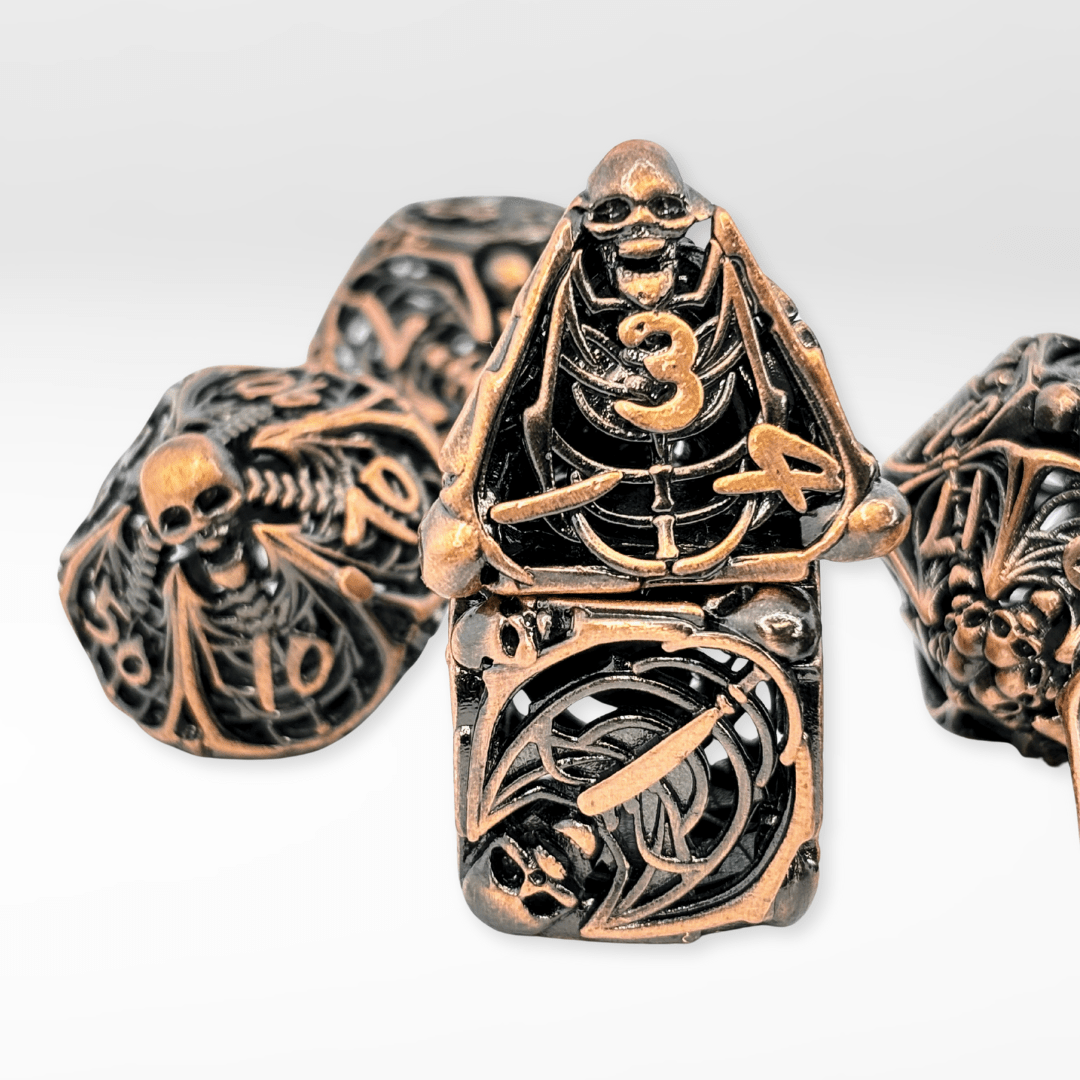 Nerd Gear The Necromancer's Coffin - 7pc Hollow Metal Dice Set