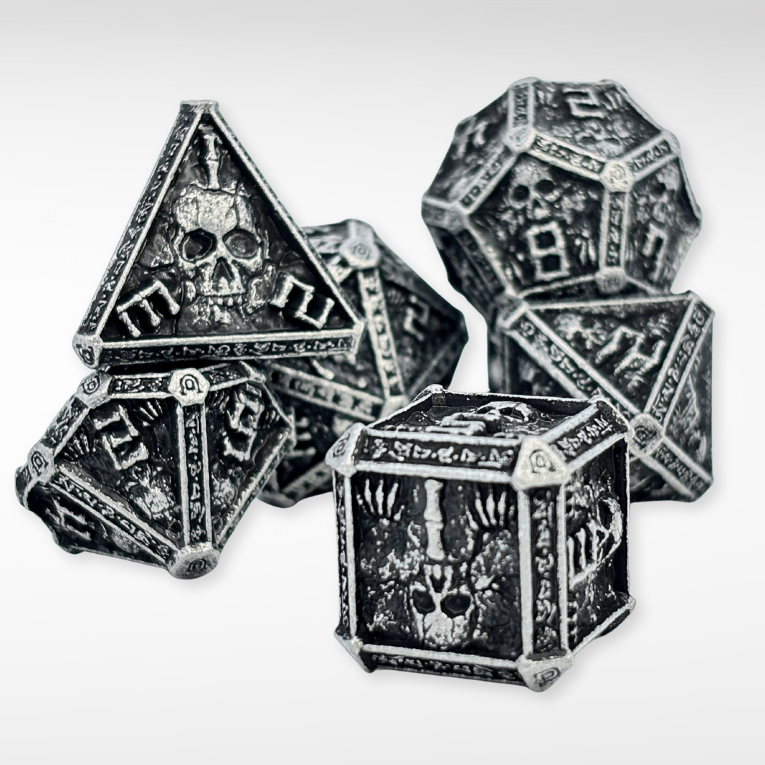 Nerd Gear The Wizards Tomb - 7pc Solid Metal Dice Set