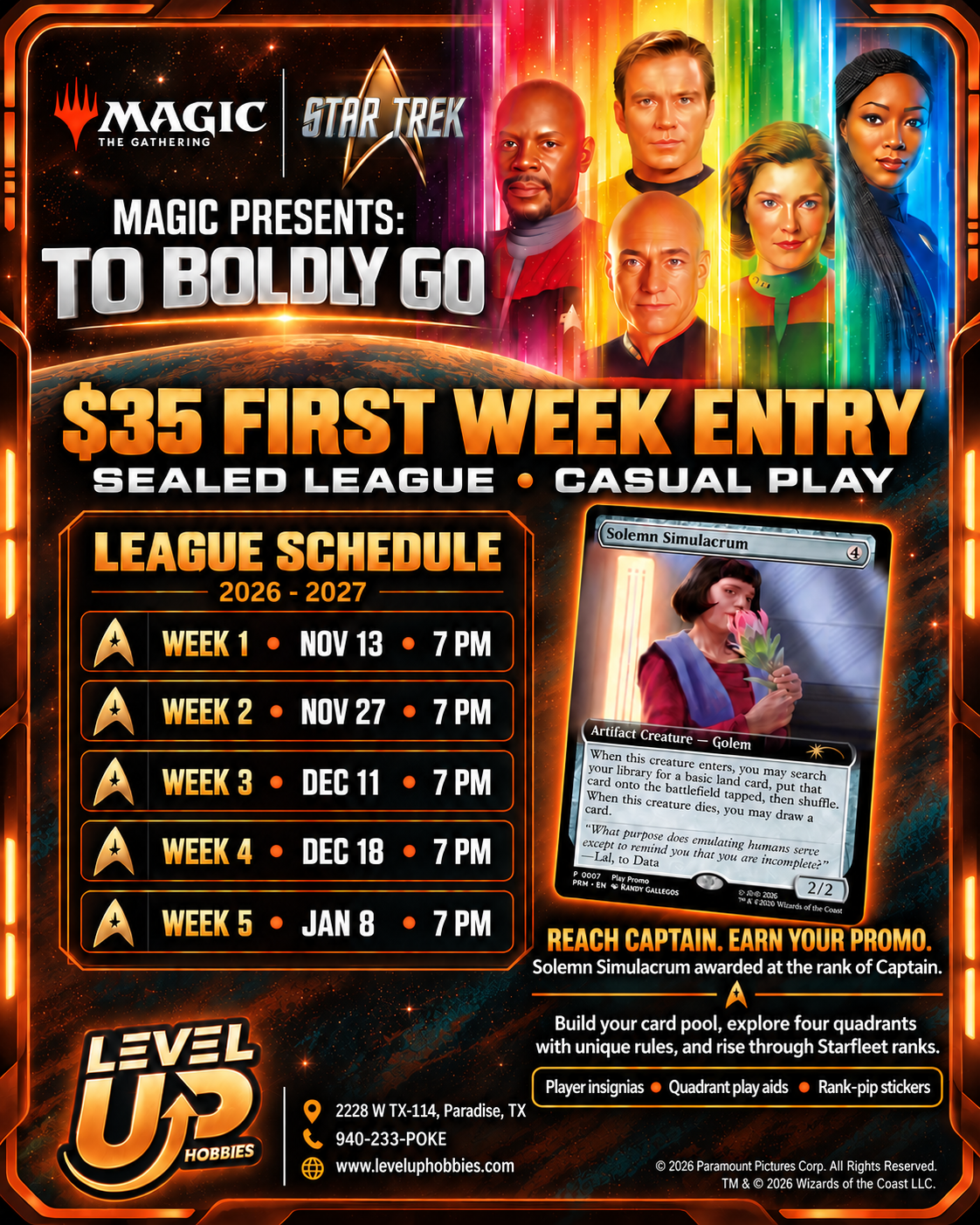 Magic Presents: To Boldly Go Week 1 - November 13